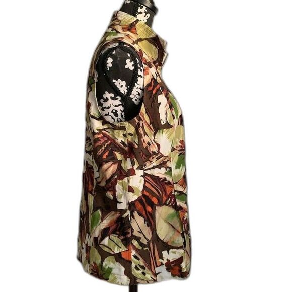 Additions by Chico's Women's Floral Sleeveless Vest Multicolor Size 1 - Picture 3 of 12